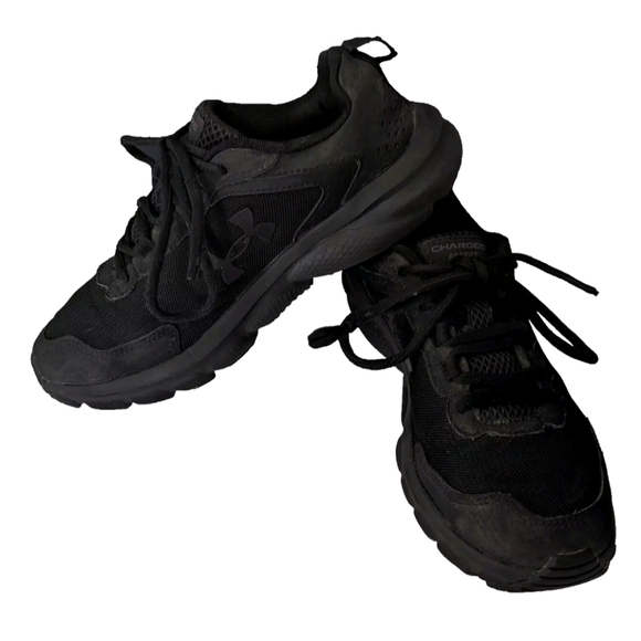 Under Armour charger assert sneakers black men's size 7.5 - Picture 2 of 7